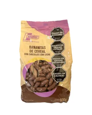 Bananitas con chocolate x 600gr