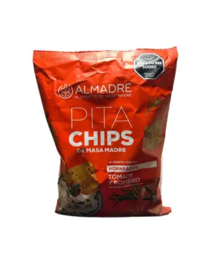 Chips de masa madre tomate y romero x 115gr